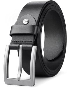CREATURE Formal/Casual Black Color Genuine Leather Belts For Men