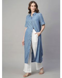 Women's Denim Tencel Regular Fit Dress