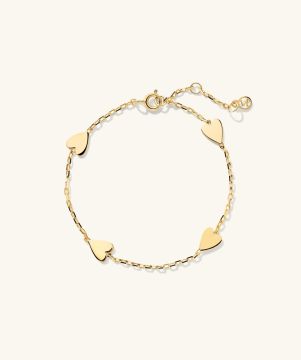 MultiStation Bracelet HeartVermeil