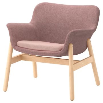 Armchair, Gunnared light brown-pink